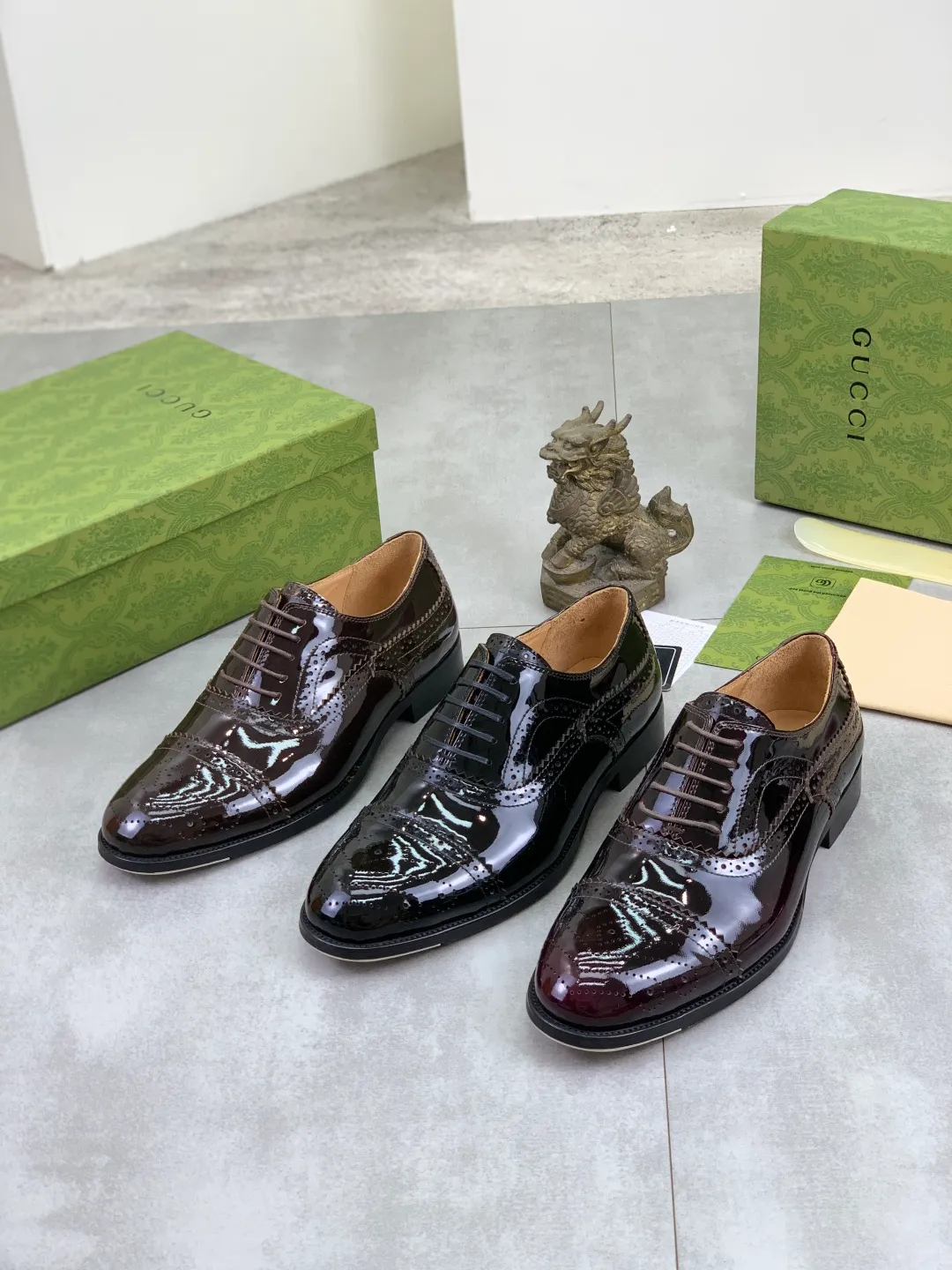 Men's men's shoes 💰P640 [New style] Water dyed cowhide 💰💎💎💎 [Gucci] GUCCI high-end men's formal business leather shoes, original order 1:1! Original imported high-end open-edge beaded calfskin, original metal buckle, imported first-layer cowhide lining for feet. Original high-end outsole, men's shoe size: 39-44 (45 customized) 3️⃣ colors available